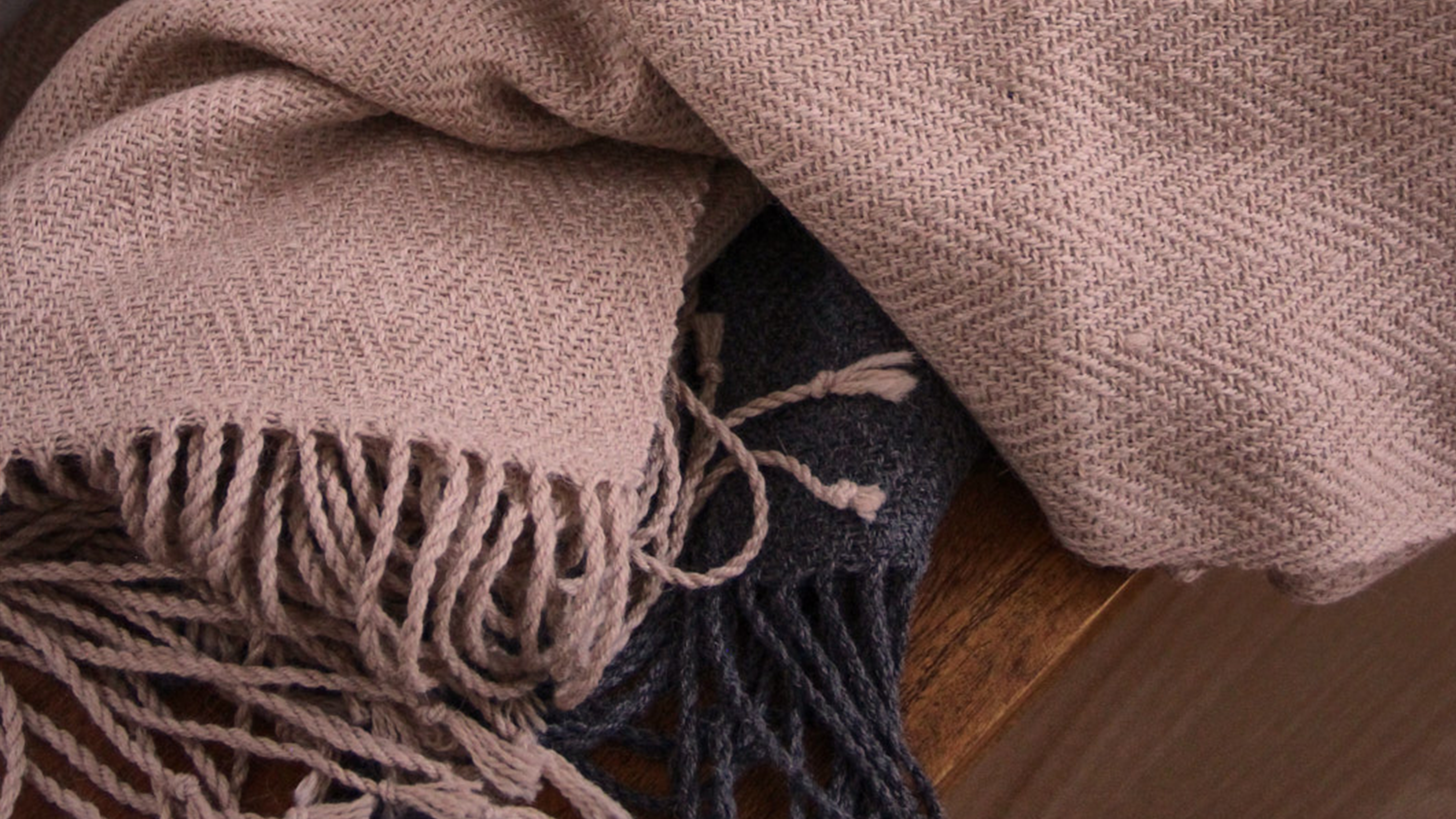 Grosse écharpe femme fait main en laine et alpaga