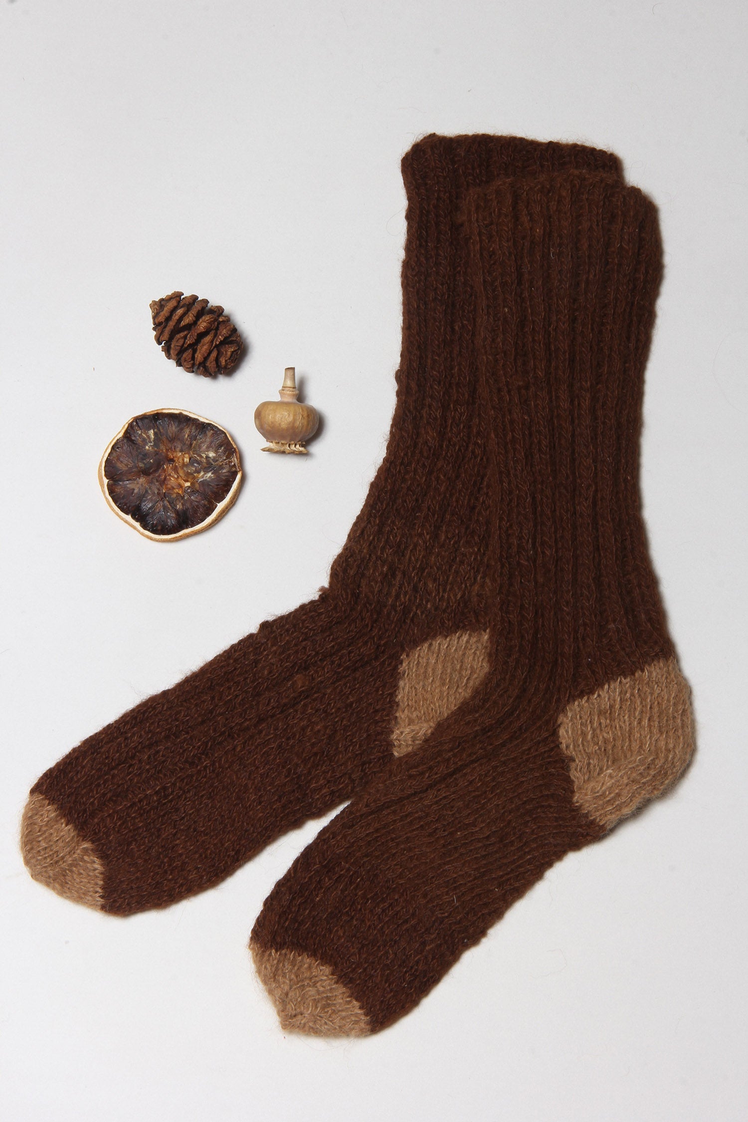 Exklusive Handgestrickte Alpaka Socken Andes Alpaca