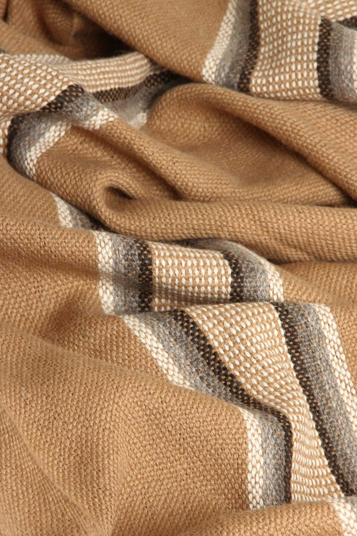 Alpaka poncho im braun