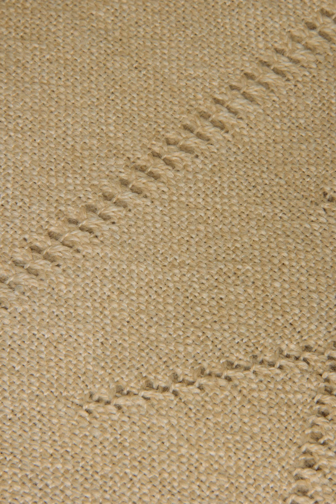 Beige Alpakawollschal, Nahaufnahme