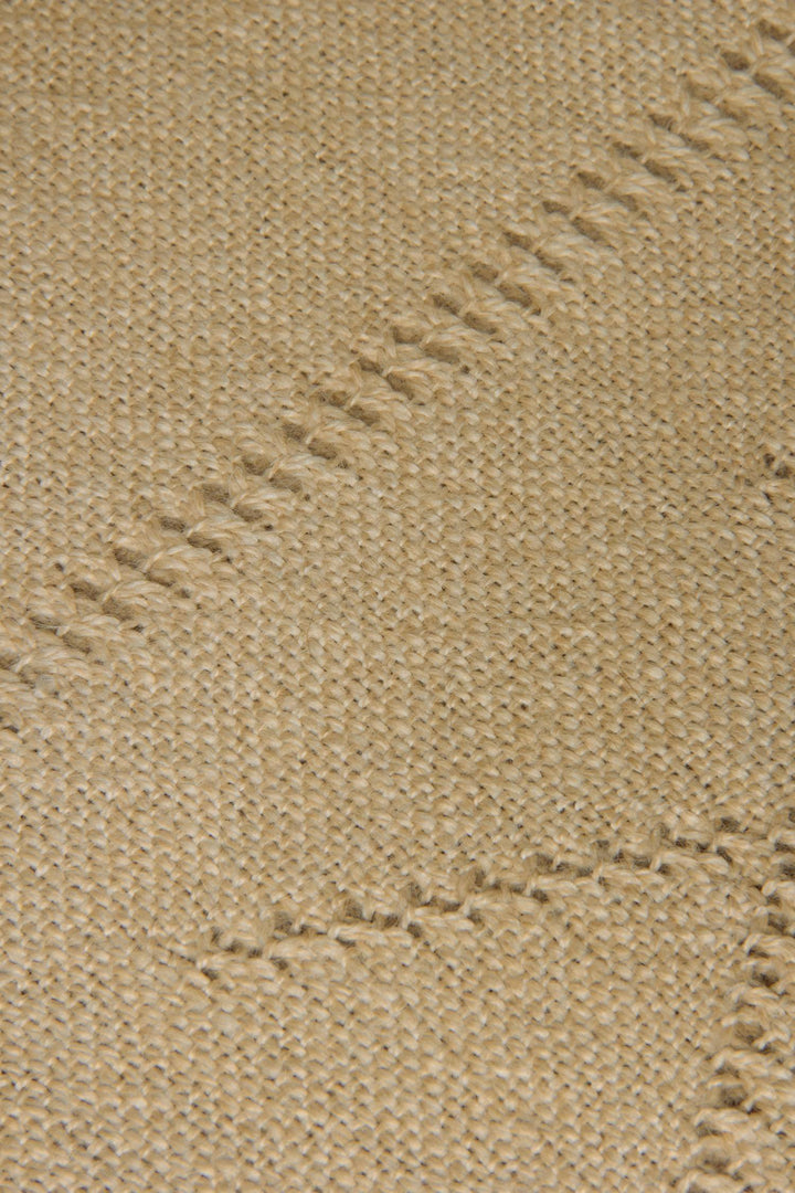 Beige Alpakawollschal, Nahaufnahme