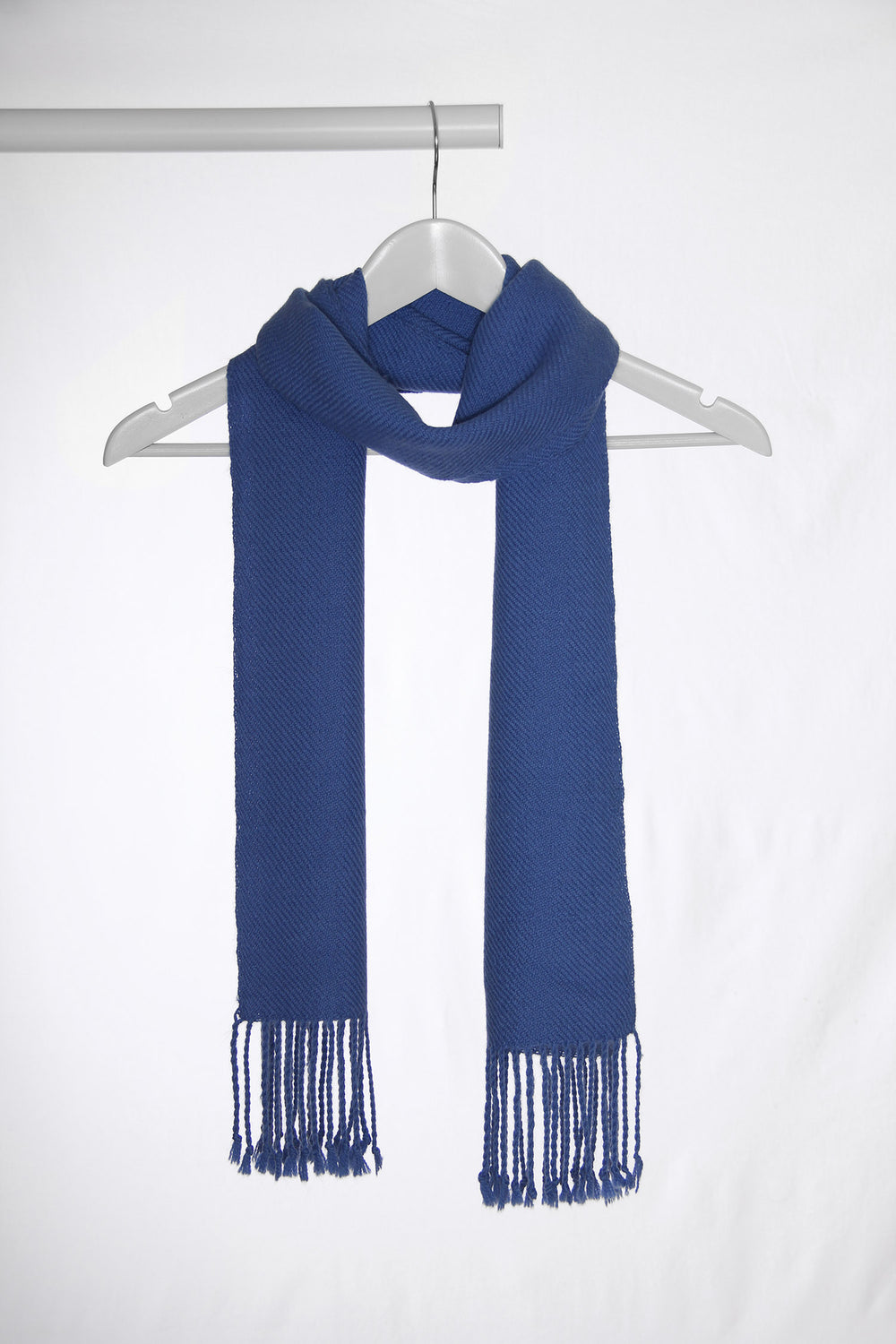 Alpaka Schal in Blau für Damen