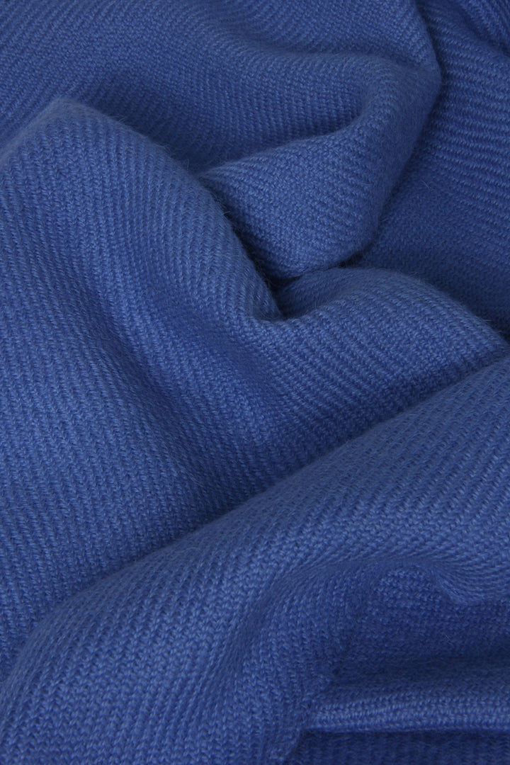 Weicher Alpaka Schal in Blau für Frauen